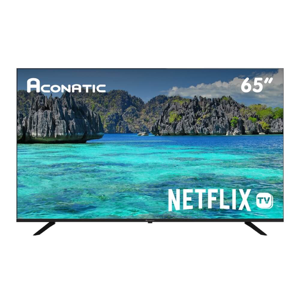 แอลอีดีทีวี 65 นิ้ว Aconatic 4K HDR Netflix 5.3  65US410AN รับประกัน 3ปี